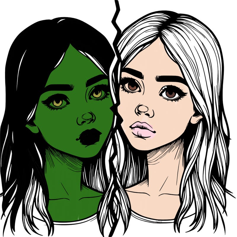 realistic girl split