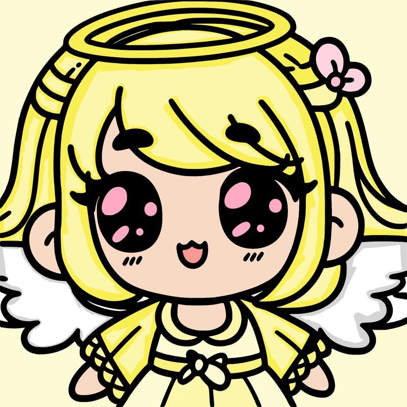 angle themed cute girl