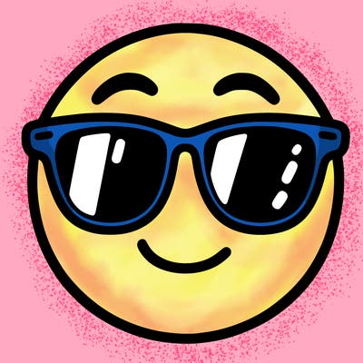 emoji with sunglasses