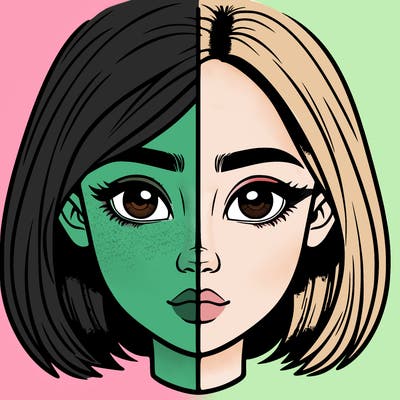 realistic girl split