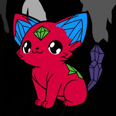 crystal kitten