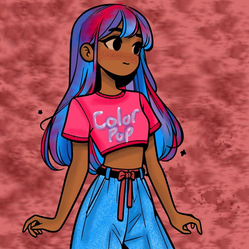 girl in a cute crop top