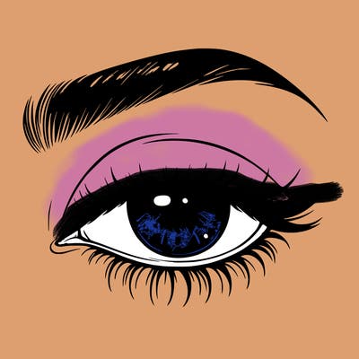 eye closed realistic