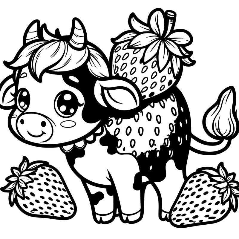 strawberry cow