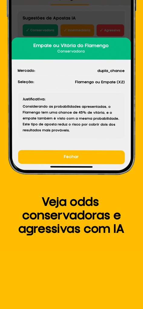 Monkey Tips mobile App zeigt KI-generierte Sportwettenvorhersagen mit konservativen und aggressiven Risikostufen.