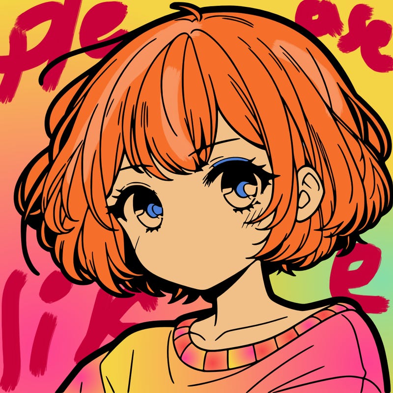 cool anime girl with short hair