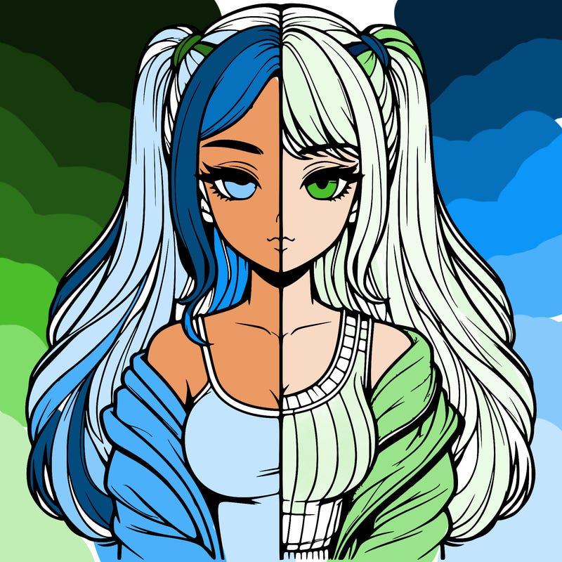 realistic girl split