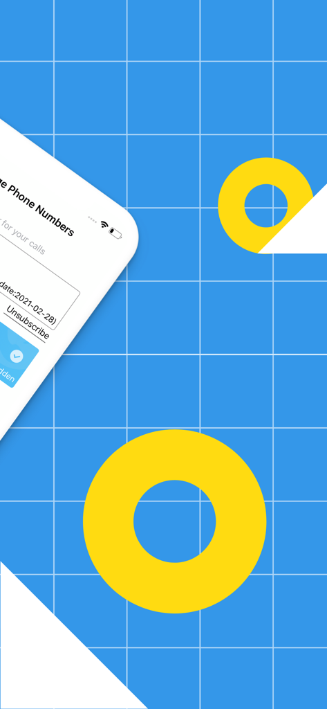 TeleMe – Record on 2nd Number - Interface of TeleMe app showing virtual phone number management options