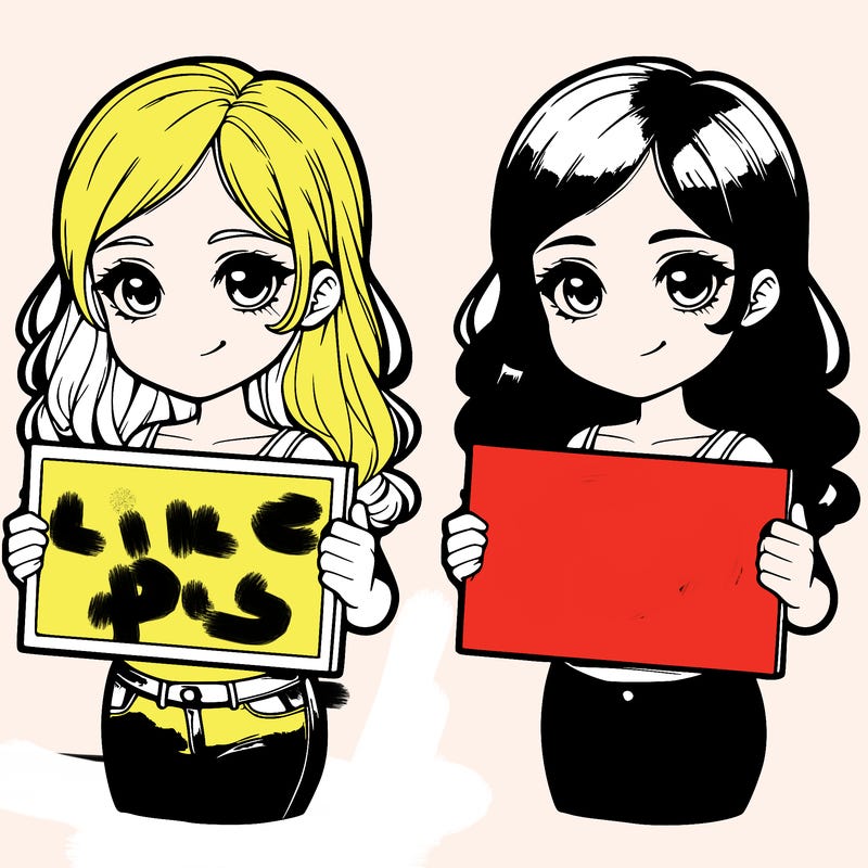 realistic girl holding a sign