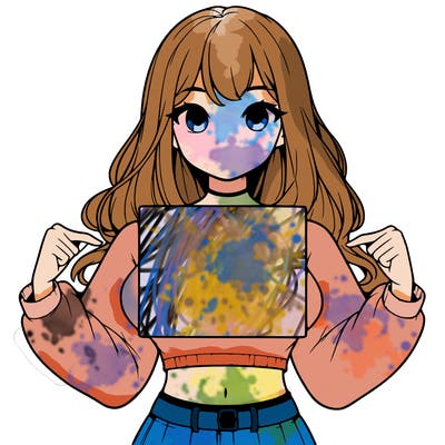 girl holding a blank sign in a long sleeve crop top