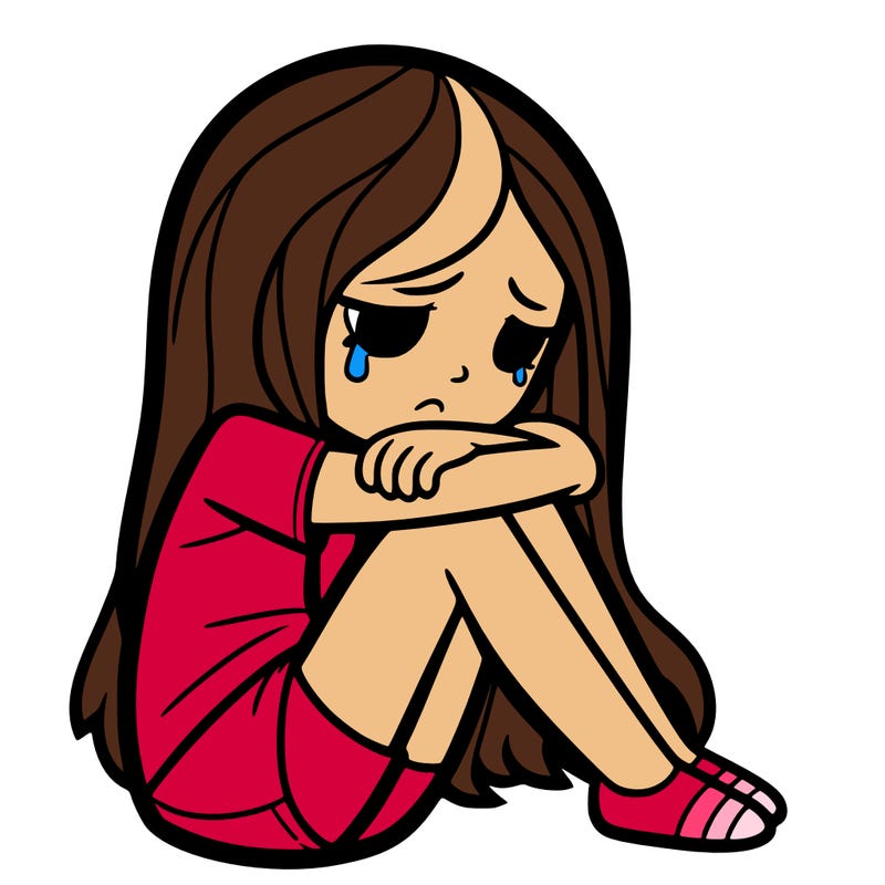 depressed girl