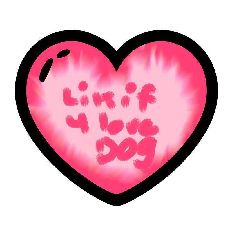 a blank heart