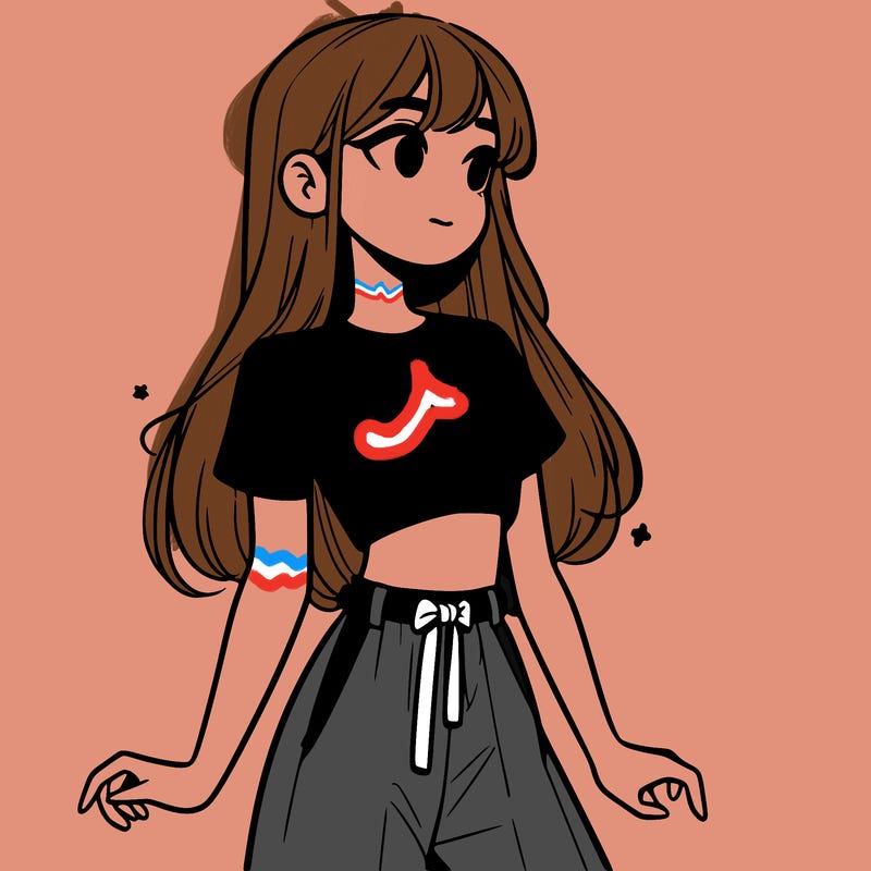 girl in a cute crop top