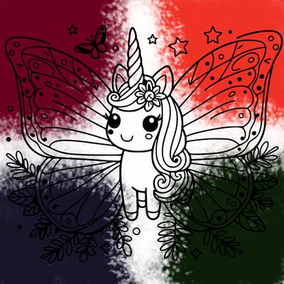 unicorn butterfly