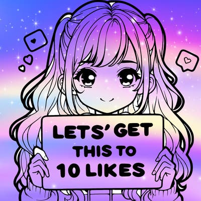 girl holding up sign that says let’s get this to 10 likes realistic