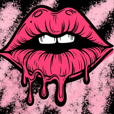 lips that look realistic and drip