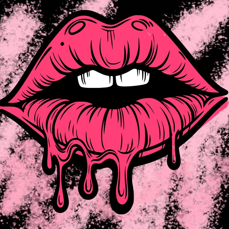lips that look realistic and drip
