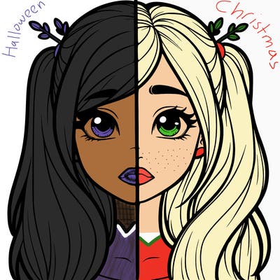 realistic girl split