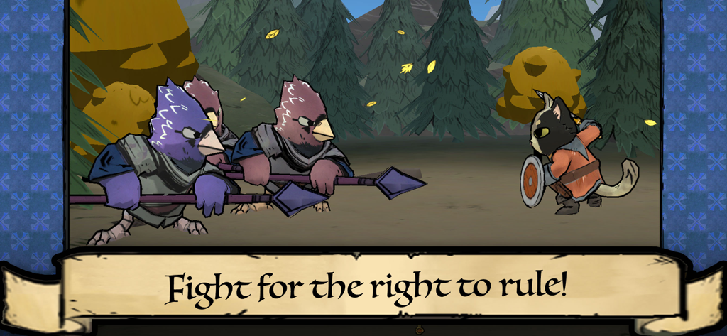 Root Board Game - Guerriers oiseaux et un soldat chat s'affrontent dans une scène de bataille sylvestre du Jeu de Société Root