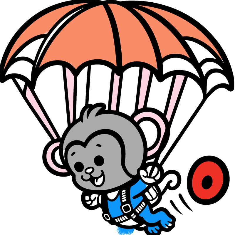 monkey parachute