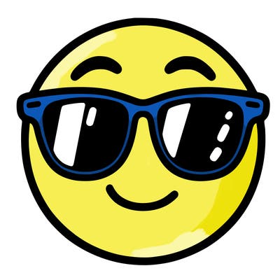 emoji with sunglasses