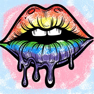 lips that look realistic and drip