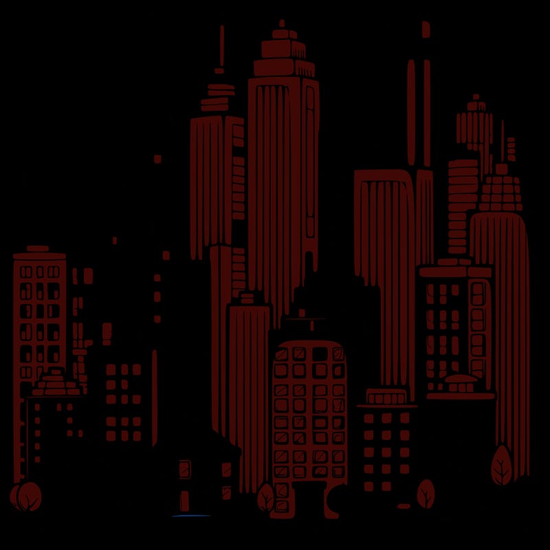 a city with skyscrapers