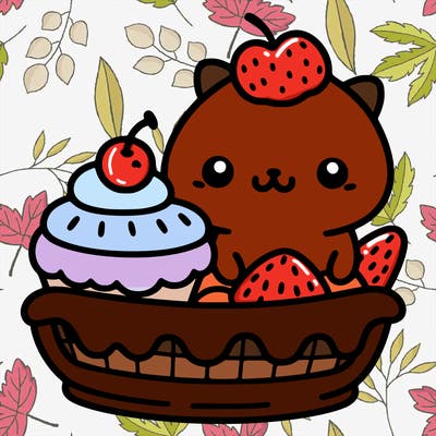 cute animal dessert