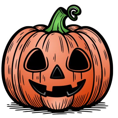 halloween pumpkin drawing