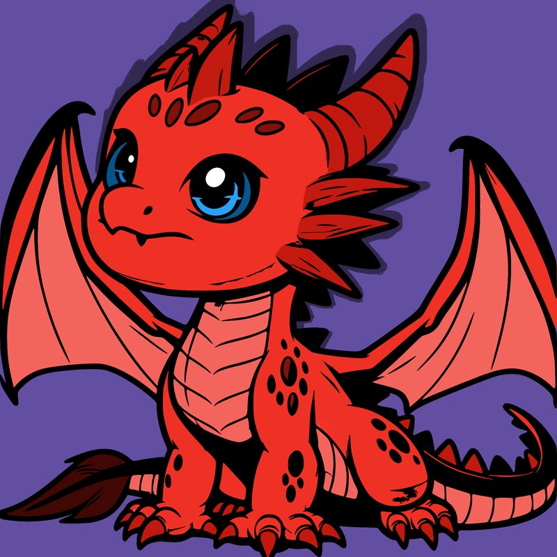 fierce baby night dragon