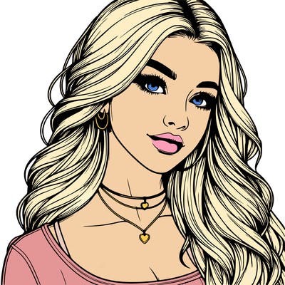 detailed realistic girl