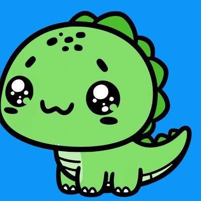 kawaii dino