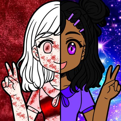 a girl with split identities