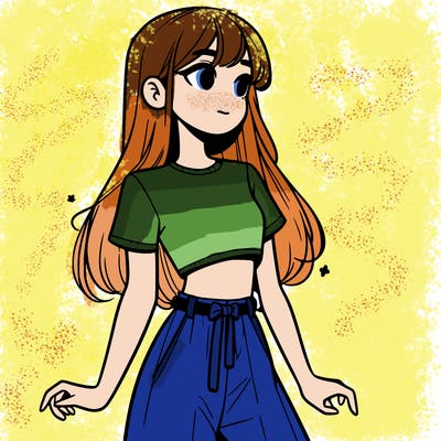 girl in a cute crop top