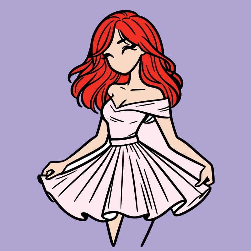 woman in skirt
