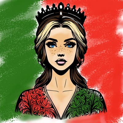 realistic beautiful queen