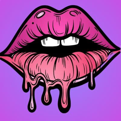 lips that look realistic and drip