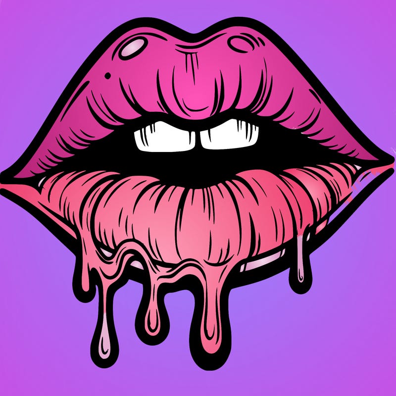 lips that look realistic and drip