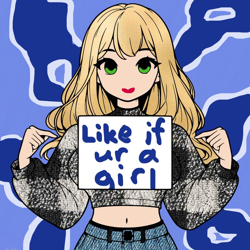 girl holding a blank sign in a long sleeve crop top
