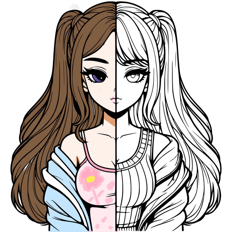 realistic girl split