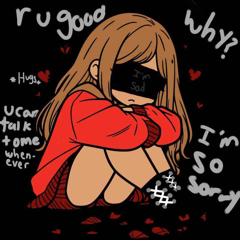 a girl after a breakup