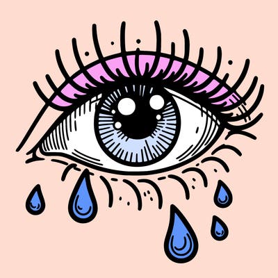 tears in an eye