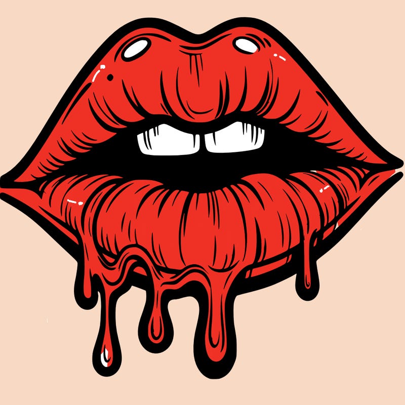 lips that look realistic and drip