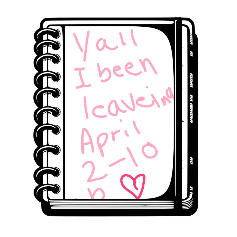 blank, realistic notebook