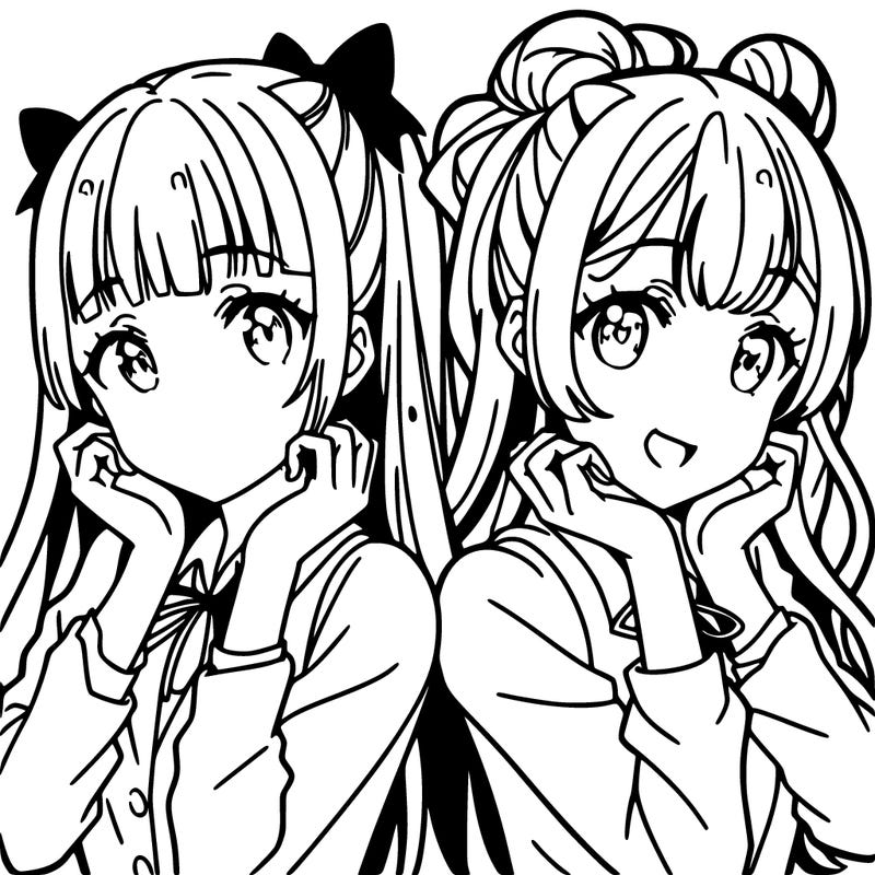 two anime girls