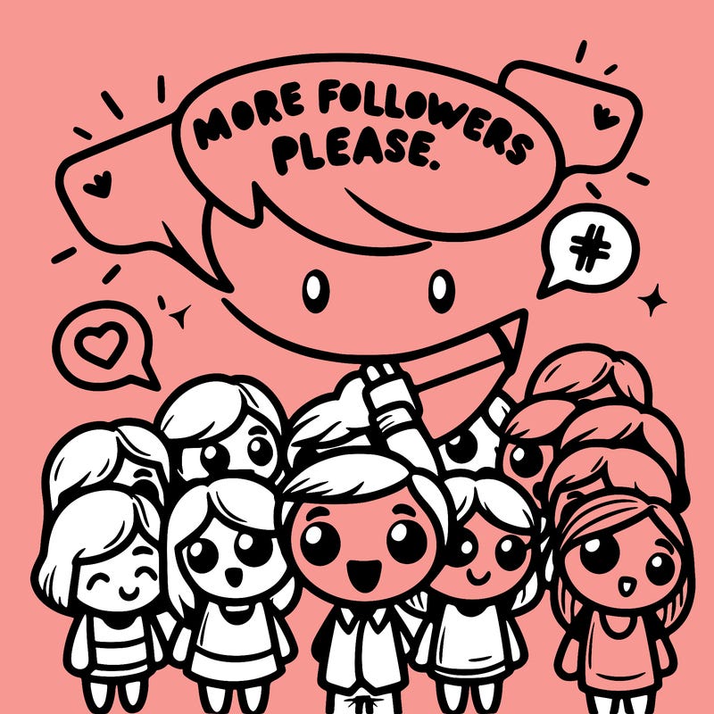 more followers please