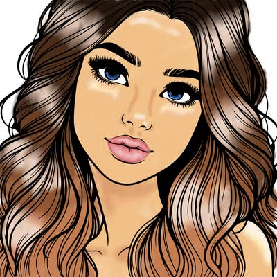 beautiful realistic girl