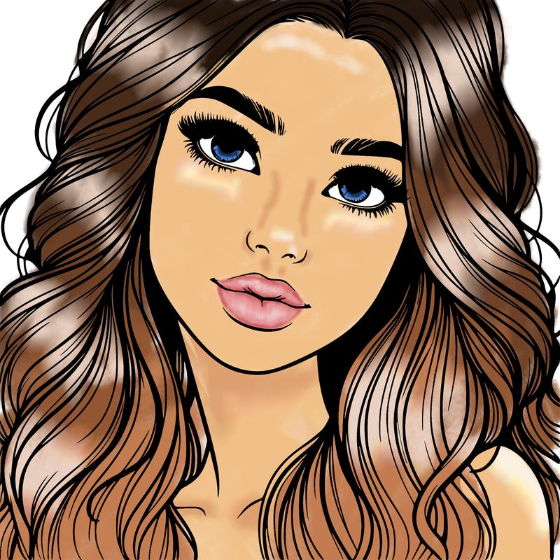 beautiful realistic girl