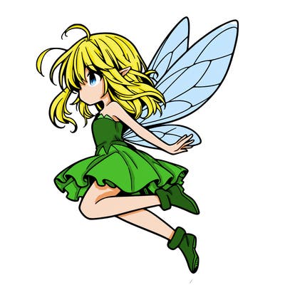 manga fairy flying