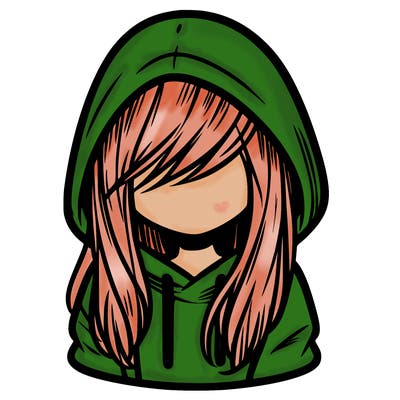 girl with hair covering her face and wearing a hoodie